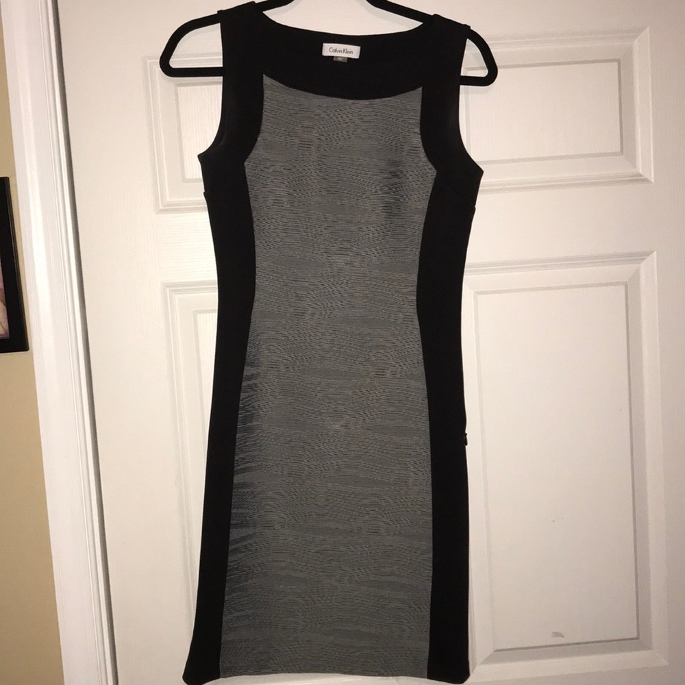 Black/grey Calvin Klein dress